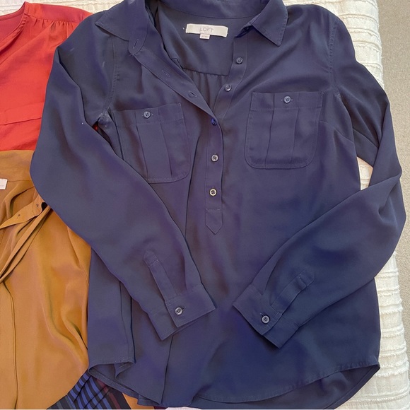LOT OF 4 LOFT XS/SP Fall Dress Tops - Picture 5 of 5